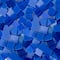 Small Blue Mosaic Stained Glass Squares, 8oz.